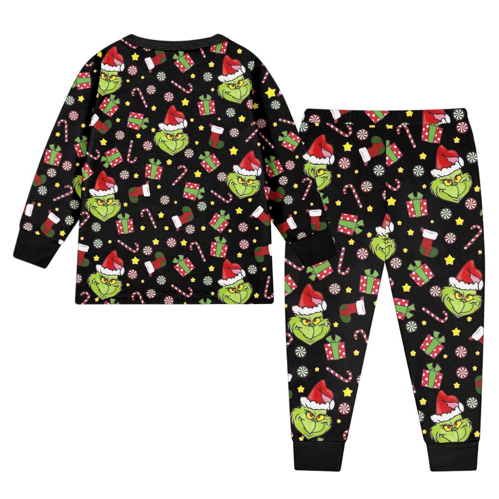 Детский модный костюм юбка топ с круглым вырезом и длинными рукавами брюки