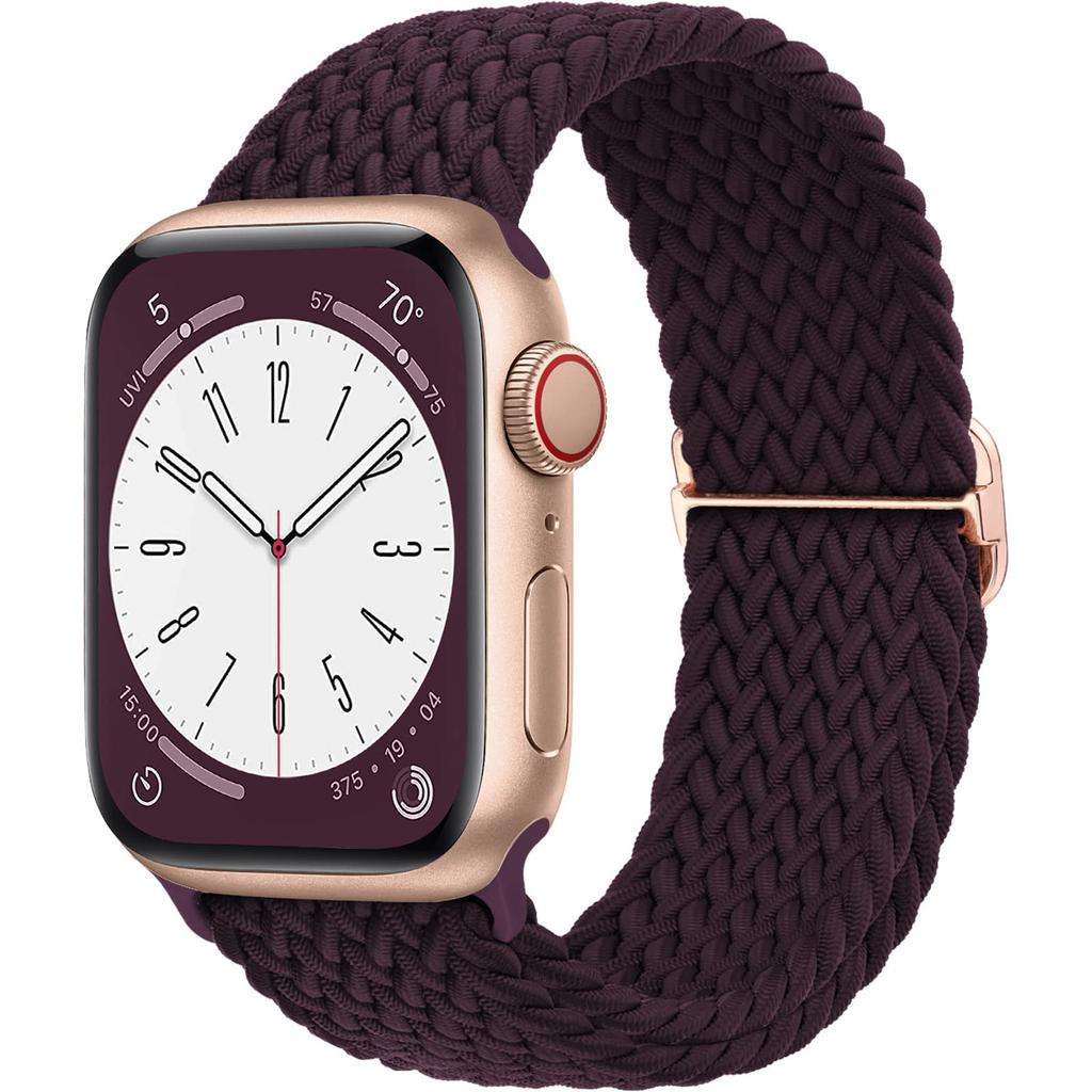 Плетеный Solo Loop для Apple Watch ремешок 44мм 40мм 49мм 45мм 41мм 46мм Эластичный браслет iWatch series 8 3 se 6 Ultra 2 9 10 ремешки