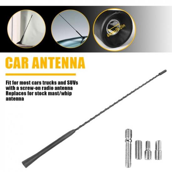 Car Radio Universal Flexible Anti Noise Beesting Aerial Ariel Antenna Arial 16"