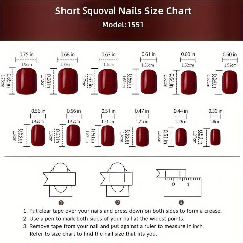 Праздничный набор из 24 накладных ногтей - глянцевые короткие квадратные накладные ногти в красных и зеленых тонах, дизайн в виде рождественской елки