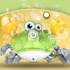Walking Crab Bubble Machine Automatic Bubble Blower with LED Lights & Music Electric Fun Outdoor Bubble Playset for Kids