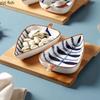 Leaf Shaped Ceramic Plate Creative Dried Fruit Plate Fruit Plate Snack Plates Dessert Sushi Plates Home Ceramic Tableware