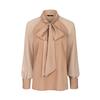 Delicate Beige Blouse with Sash 40