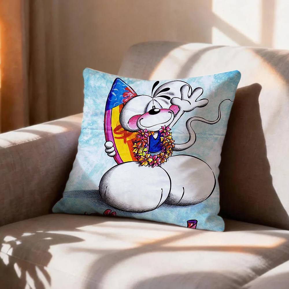CUTE DDiddl Pillow Case Pattern Printed Pillowcase For Living Room Sofa Cushion Cover