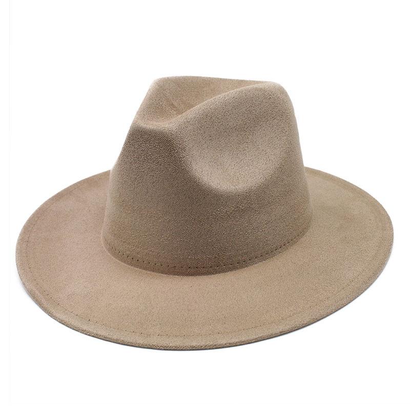 Suede Men'S Ladies Jazz Hat Fashion Vintage British Felt Hat Felt Top Hat Women'S Hat
