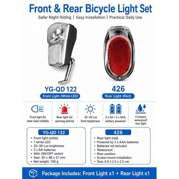 Rear Fender Tail Light for Bike Taillights Safety Lamp LED Warning Stoplight Mudguard Brake Light Bike Accessories 7