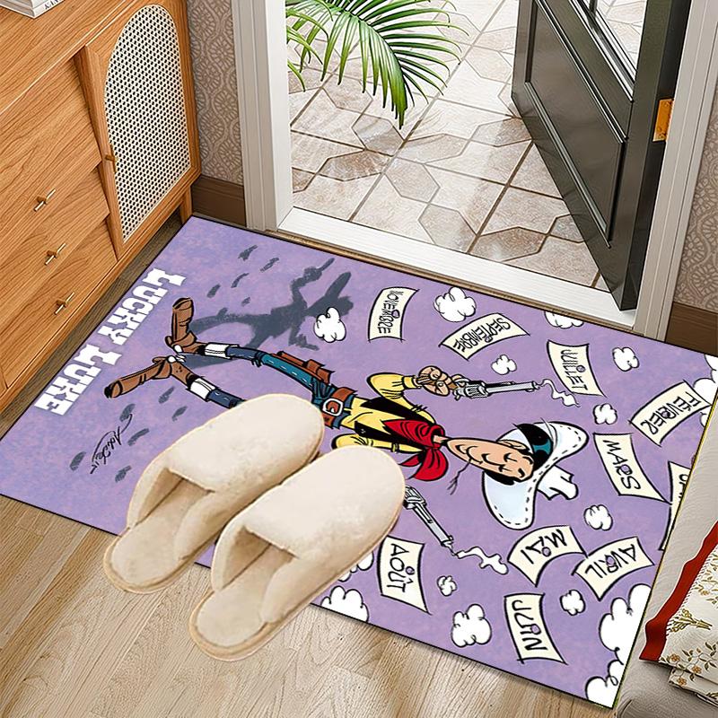 Luke Wild West Rug Office Carpet Non-Slip Mat, Chair Rug Floor Covering for Gaming, Bedroom, Living Room , Home Decor Christmas Gift