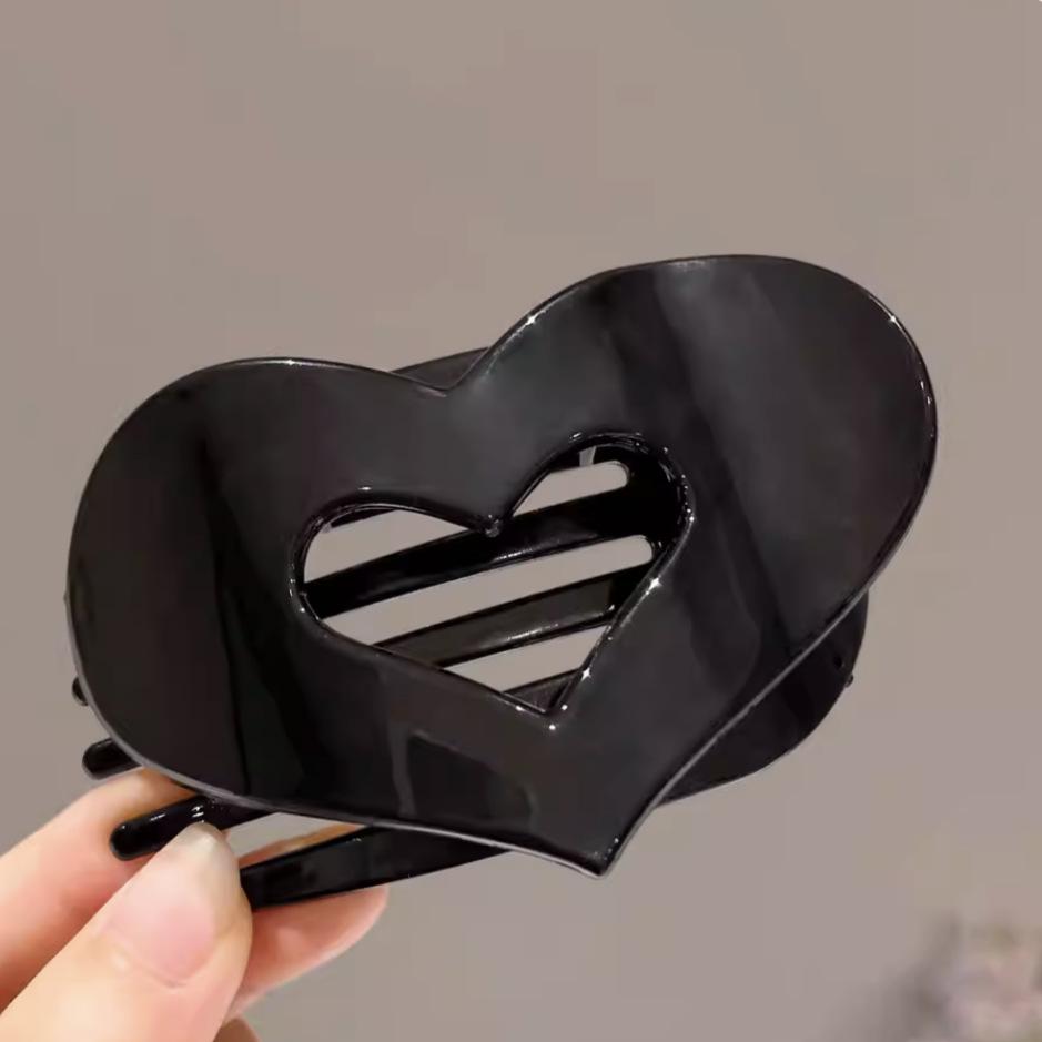 Акриловая полая заколка-любовь новая простая универсальная зажим-акула плоская задняя часть диск для головы аксессуары для волос женские