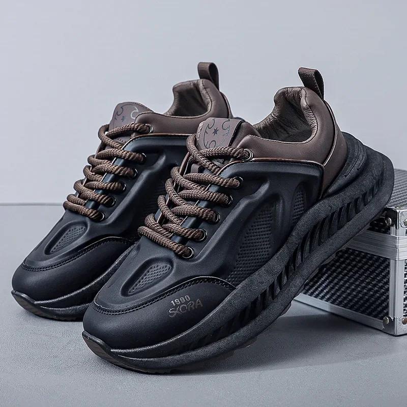 Мужские кроссовки, повседневная спортивная обувь, мужская осенняя мода, легкая дышащая обувь, мужская толстая подошва, кроссовки для бега Zapatillas Mujer