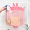 Household Cartoon Wall Hanging Bathroom Storage Bags Knitted Net Mesh Bag Baby Bath Toys Shampoo Organizer Container Storage Bag