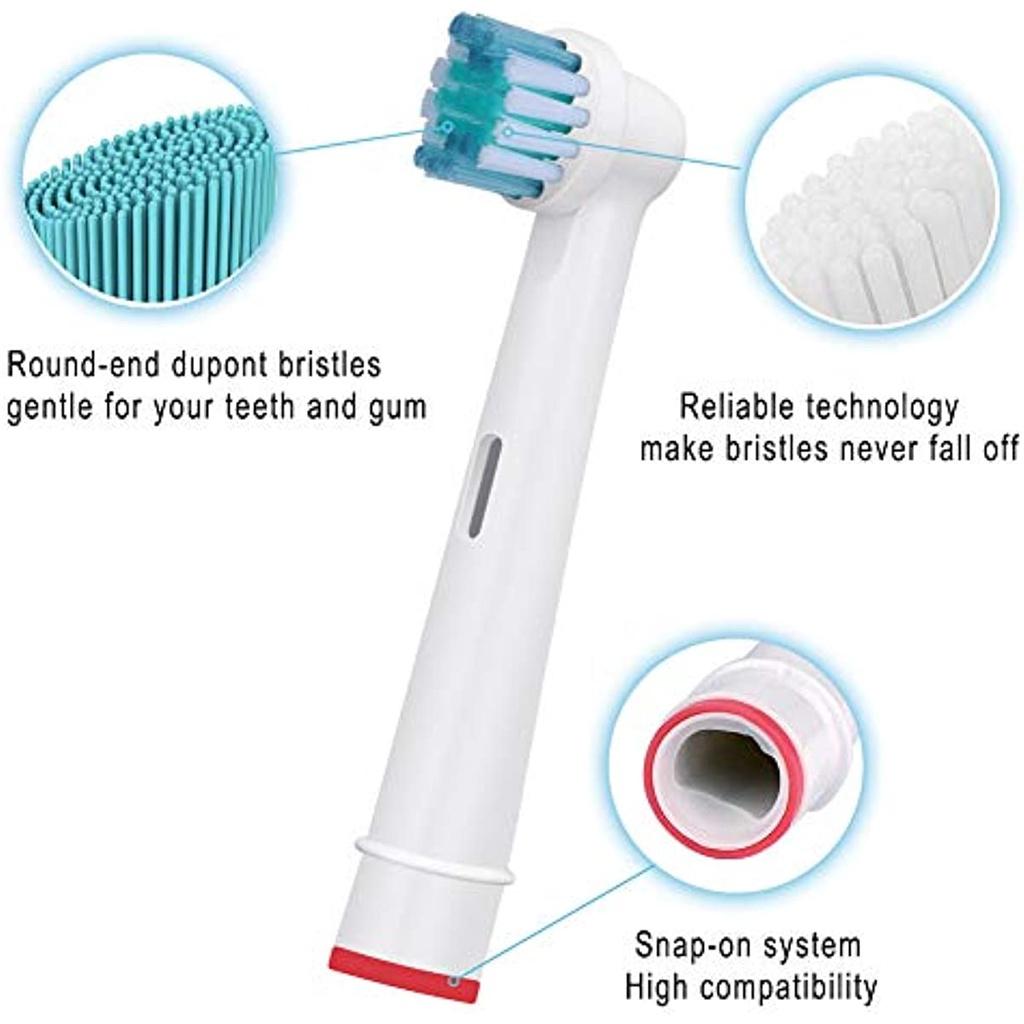 Насадки для зубных щеток, совместимые со сменными электрическими зубными щетками OralB, чувствительные, перекрестного действия, профессиональный уход, жизнеспособность и т. д. 10 шт.