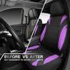 PU Leather Car Seat Covers Racing Style Front Seat Cover Protector Auto Seat Covers  Car