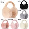 Adjustable Foldable Autumn And Winter Solid Color Women Earmuffs Ear Cover Earflaps