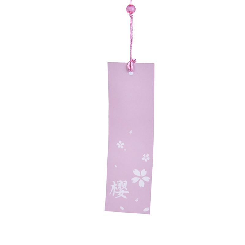 1Pc Glass Wind Chimes Hanging Craft Wind Bell Home Decors Sakura Pattern