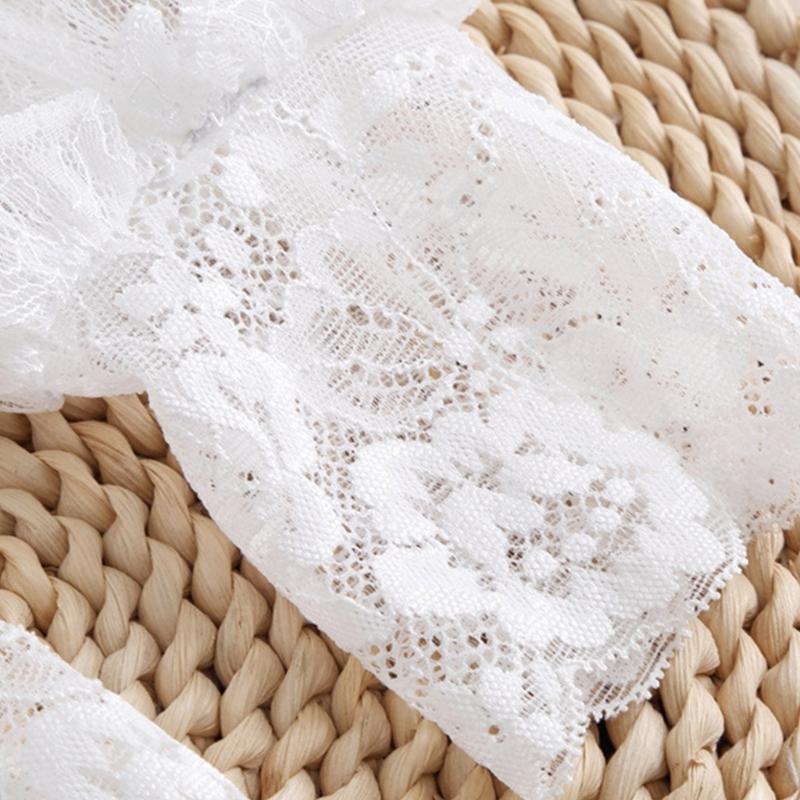 2Pairs Elegant Arm Sleeves With Lace Flower Elastic Wrist Cuffs Extension Faux Sleeves For Office Women Dress Enhancer