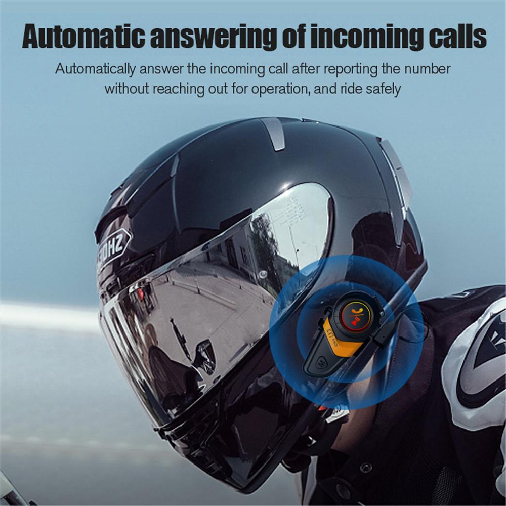 LX3 Motorcycle Helmet Headset Wireless Bluetooth 5.0 Earphones Waterproof Handsfree Stereo Motorbike Noise Reduction Headphone