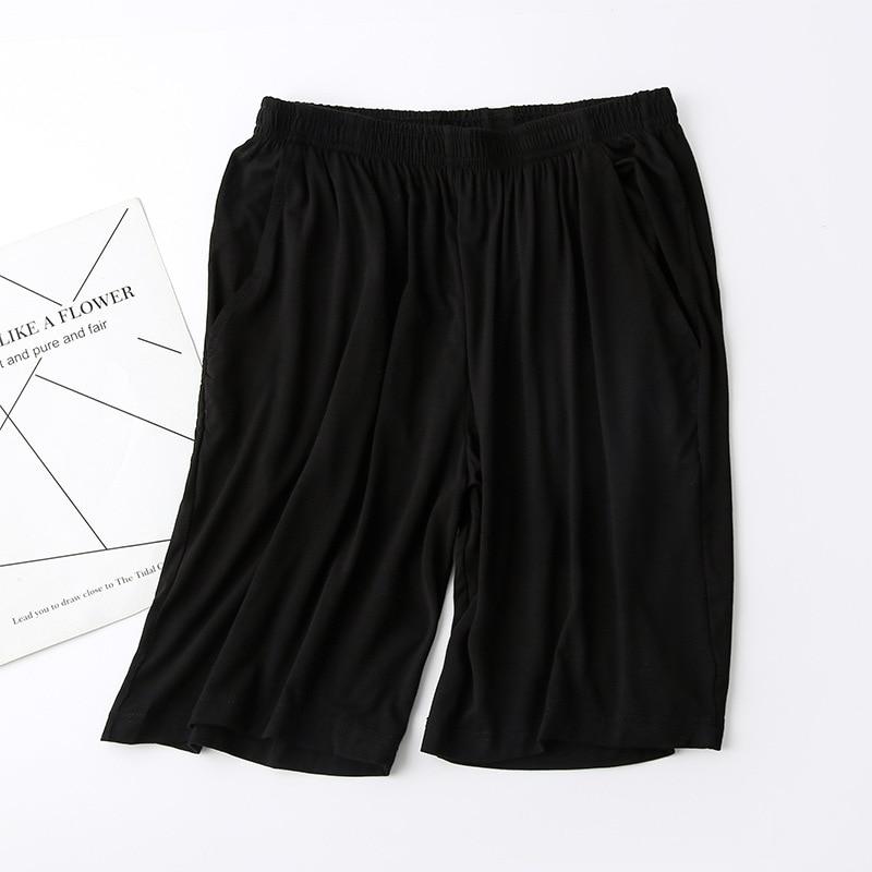 Summer New Modal Female Sleep Pants Thin Single-piece Shorts Loose Large Size Casual Shorts Pocket Pants Home Pants Bottoms