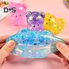 4/8Pcs Squeeze Bear Toys Mini Sequins Bear Figures Squeeze Ball Toy Finger Fidget Sensory Toy for Kids Adults Stress Relief