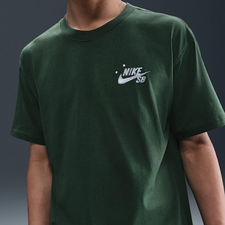 Nike Max90 SS25 Футболка Мужская Зеленая HJ0894-323