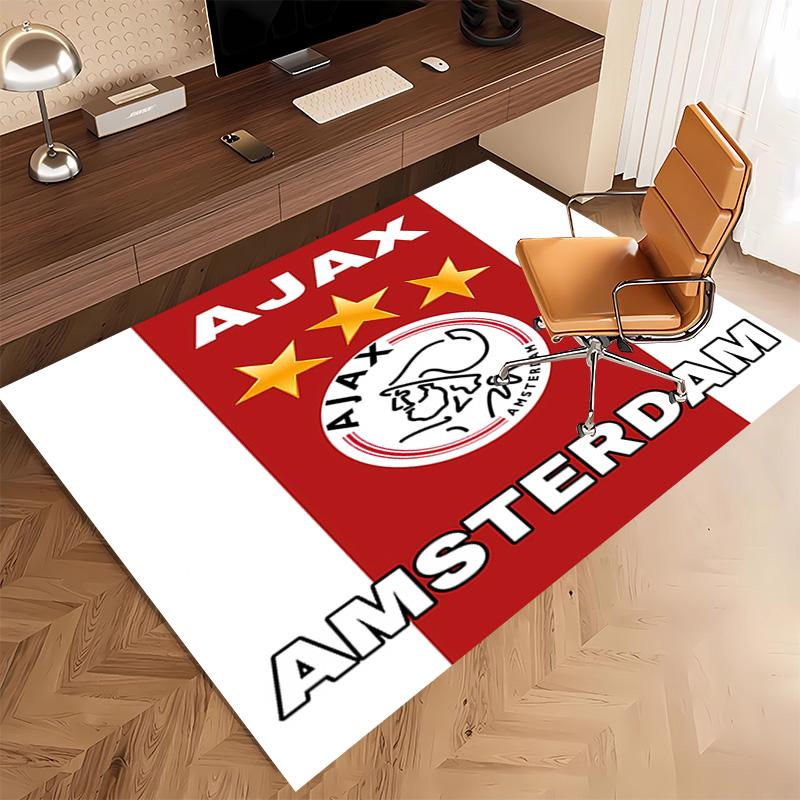 1pc AFC Ajax Print Area Rug - Soft, Washable Non-Slip Indoor Mat, Living Room, Home Office Decorative Rug,Office Decorative