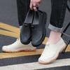 New Low-top Rain Shoes for Men and Adults, Flat-soled Non-slip Waterproof Shoes, Shallow-mouth Rubber Shoes, Overshoes, Non-slip Short Work Summer Men