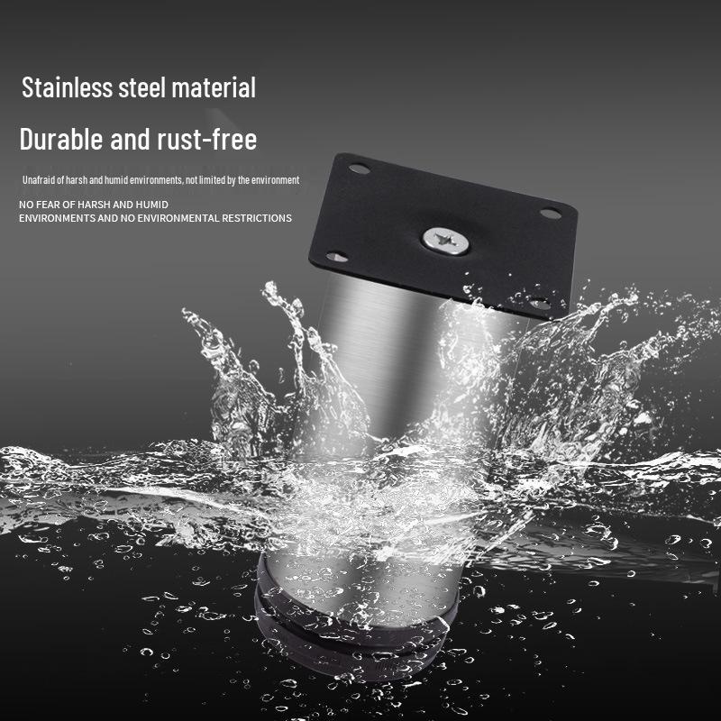 Утолщенные регулируемые ножки для шкафа из нержавеющей стали - Мебель, диван, ножки для поддержки журнального столика, дизайн с круглой трубой.