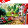 5D DIY Diamond Painting Scenic Spring Full Round Diamond Mosaic Embroidery Rhinestone Picture