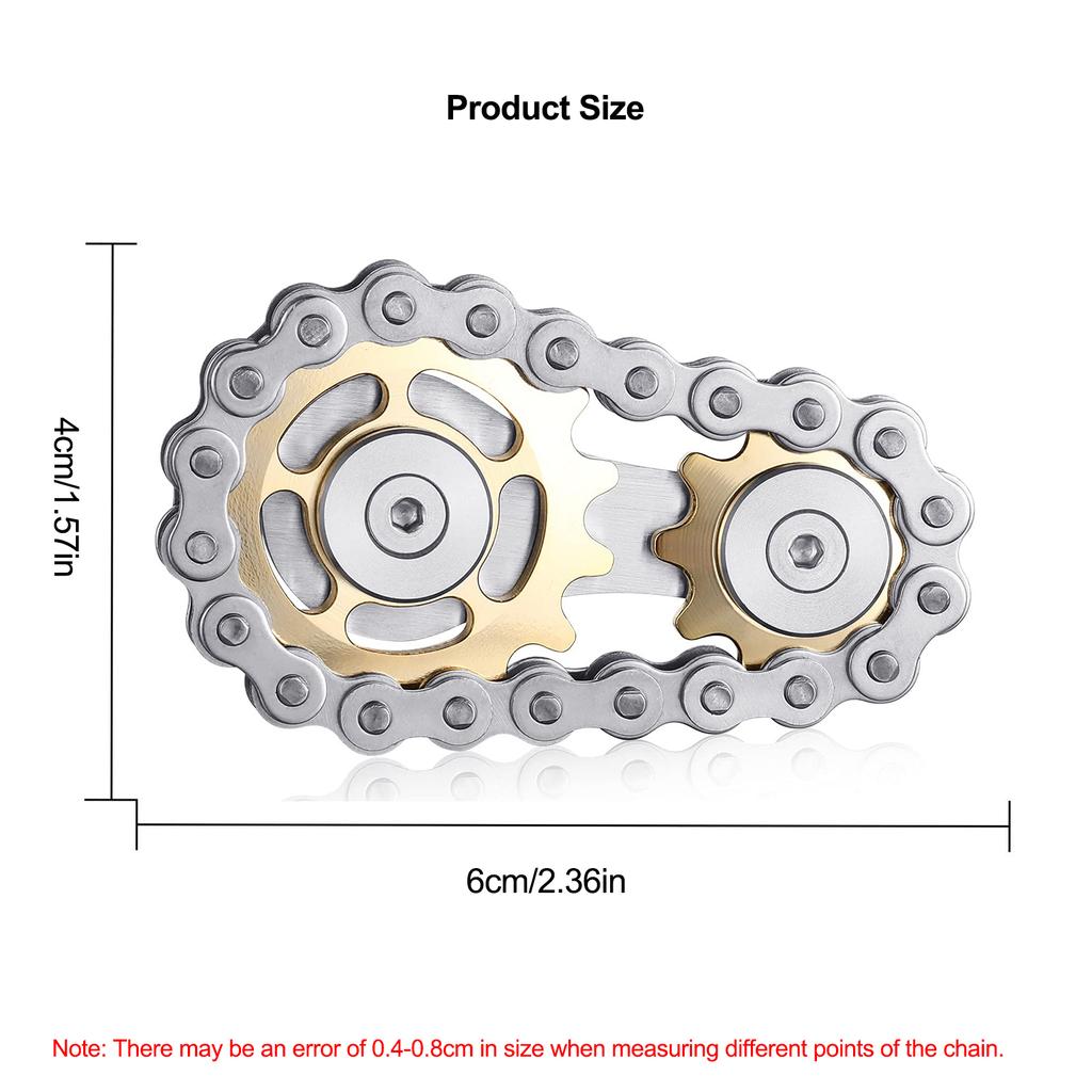 Металлическая цепочка, шестерня, спиннер, игрушки для взрослых, EDC, пальчиковый гироскоп, антистрессовая игрушка, офисная игрушка для снятия стресса, пальчиковый гироскоп, подарок
