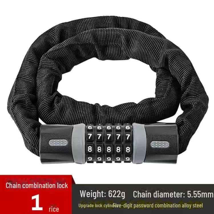 Anti-Theft Electric Vehicle Chain Lock for Motorcycles and Bicycles