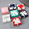 Подарочная упаковочная коробка Квадратная подарочная коробка с ленточным бантом Портативная коробка для упаковки ювелирных изделий с крышкой День святого Валентина Подружка невесты Свадьба