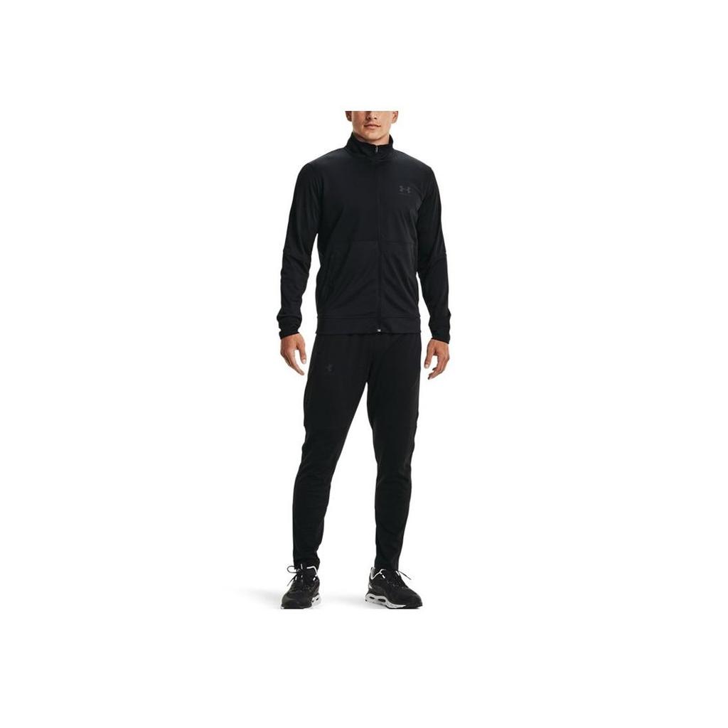 Under Armour Спортивная куртка-бомбер из пике, дышащая, с воротником на молнии, мужская, черная, 1366202-001