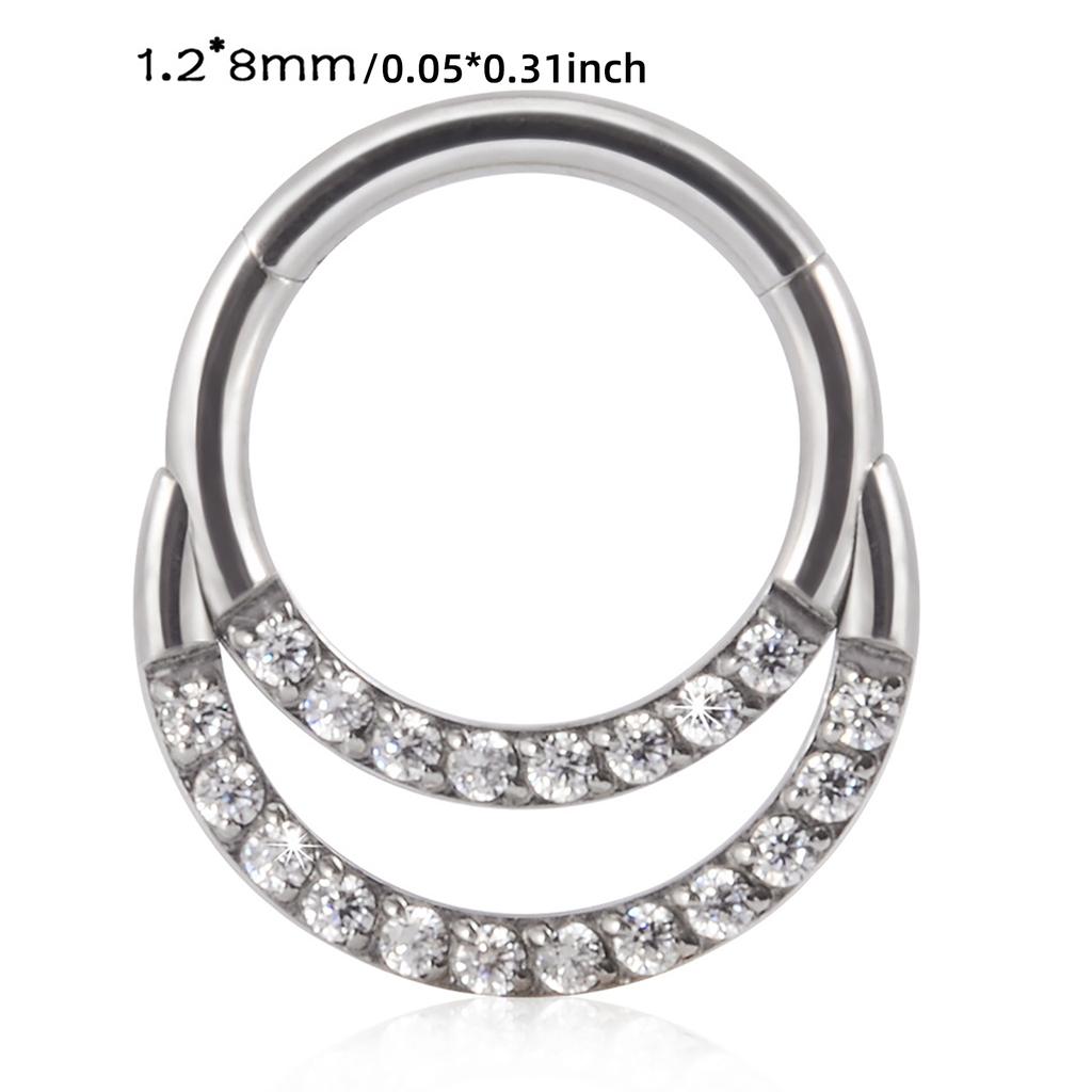 Элегантные кольца для носа в форме луны для хряща, изящные кольца для носа в виде луны, серьги-луны для пирсинга Дэйт, Рук, сверкающие серьги для ушей