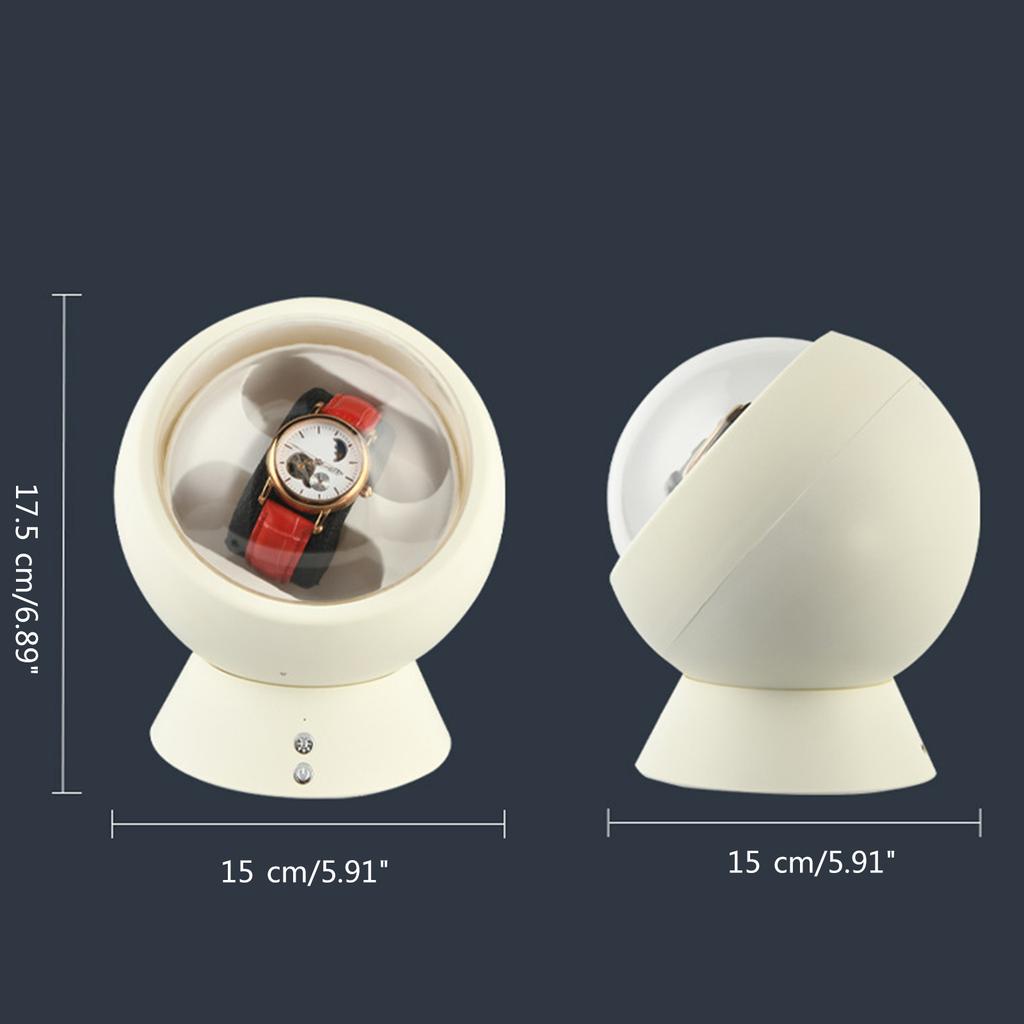 Двойные заводные устройства для автоматических часов, бесшумный мотор, механические часы, вращающаяся подставка, коробка для декора рабочего стола, USB-кабель/батарея