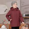 Ronghua Women's Embroidered Hooded Duck Down Winter Jacket