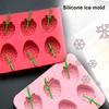 Форма для кубиков льда, многоразовые аксессуары для бара, антипригарная форма в форме клубники, форма для кубиков льда, форма для десерта, удобная антипригарная форма «сделай сам»
