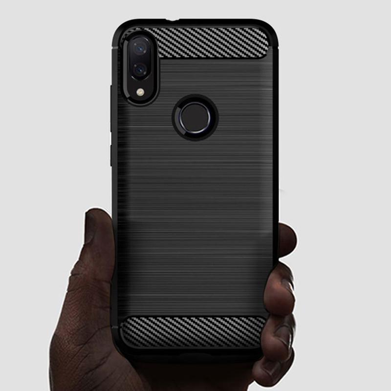 For Xaomi Redmi 7 Y3 Case Soft Carbon Fiber Back Cover for Xiaomi Redmi Y3 Shockproof Matte Cover For Redmi7 Silicone Cases