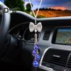 Блестящие подвески для автомобиля со стразами, украшение на зеркало заднего вида со шнурком, простая в установке подвеска в виде ловца солнца