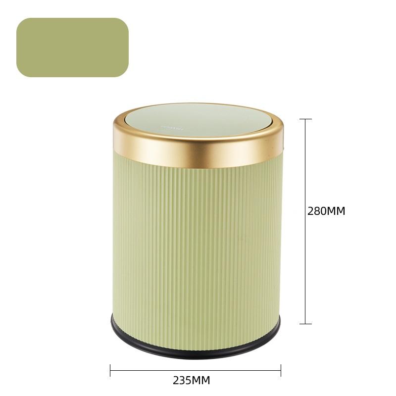 Современный белый и черный двухслойный мусорный бак с крышкой-кнопкой для ванной комнаты, офиса и спальни