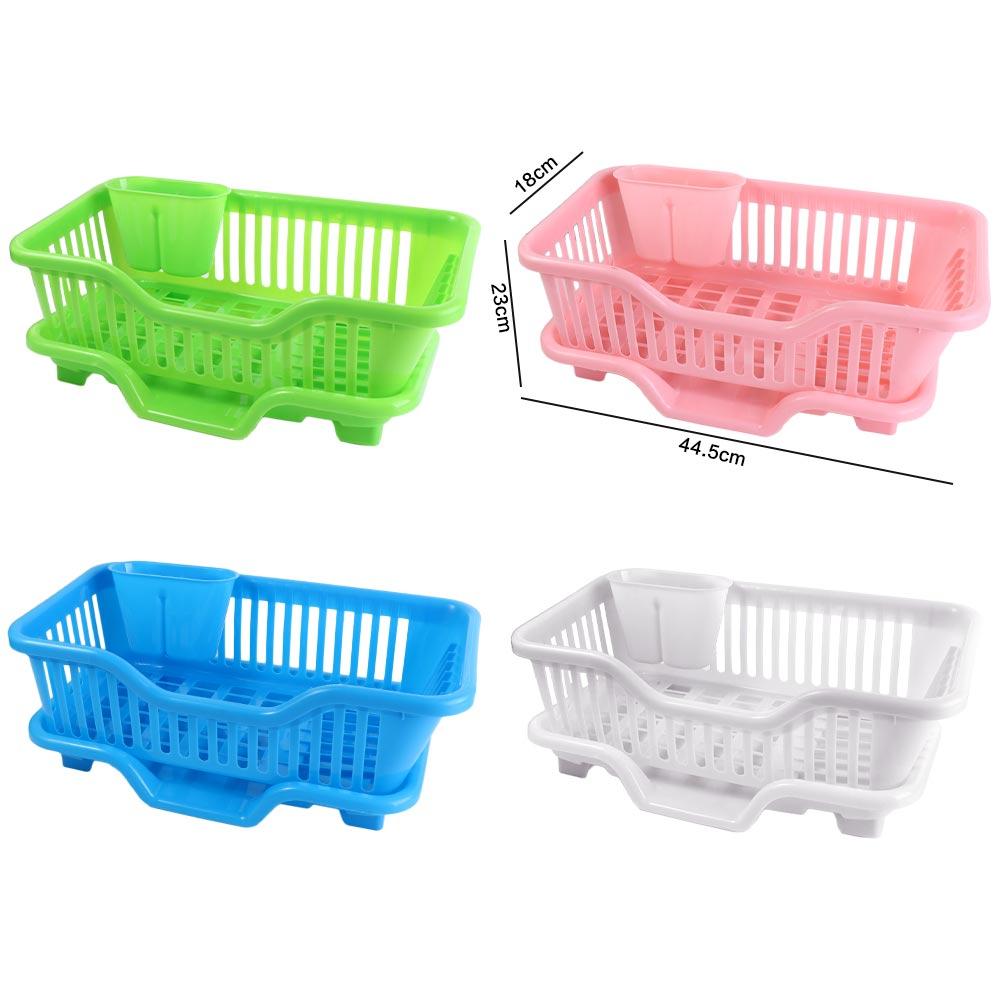 Durable Dish Drying Rack Plastic Storage Basket Storage Rack Utensils Drainer Rack Spoons