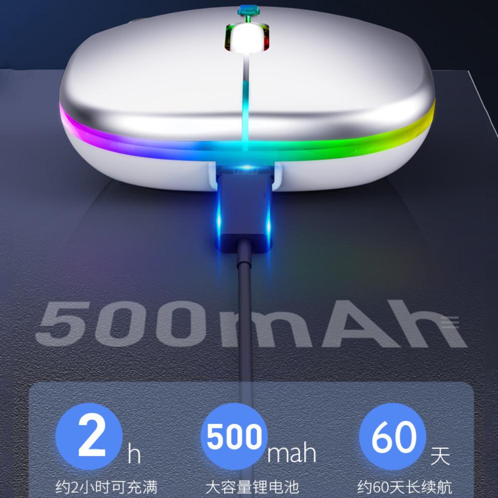 LED Light Computer Silent Mouse Colorful Gaming Bluetooth Mouse Wireless Mouse PC/Laptop