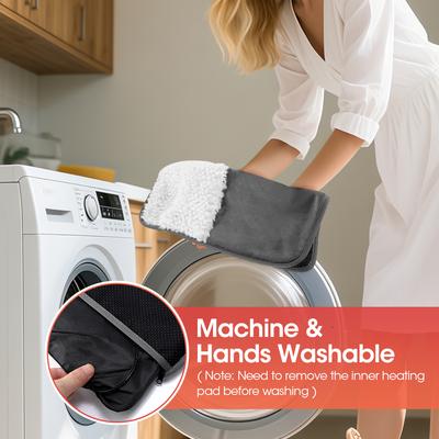 Электрическая грелка для ног с USB-зарядкой, зимняя мягкая плюшевая моющаяся грелка для ног, улучшающая сон, бытовой коврик для согрева ног