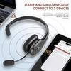 Bluetooth V5.3 Гарнитура Беспроводные Наушники для Водителей Грузовиков Офисная Гарнитура Hands-free Гарнитура с Микрофоном для Колл-центра Офиса