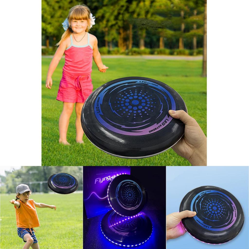 Bright Light-up Frisbee Disc Flashy Led Night Flying Toy Cool Adult Sports Frisbee Bulk