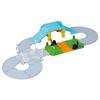 Takara Tomy Tomica Tomica Town Railroad Crossing, Overpass, and Intersection Road Set, Miniature Car Toy, Ages 3 and Up