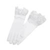 Lace Mesh Wedding Gloves Bow Pearl Chiffon Gloves Vintage Wedding Accessories  Prom Cosplay