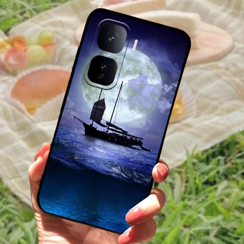 Чехол для VIVO IQOO Neo 10 Черный Мягкий Силикон Защита Задняя Крышка Для VIVO IQOO Neo 10 Pro Чехлы для Телефона Ударопрочный Чехол для Телефона