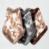 4 Colors Women Faux Fur Poncho Triangle Warm Pullover Loose Overcoat Winter Leopard Lamb Fleece Velvet Thick Soft Capes