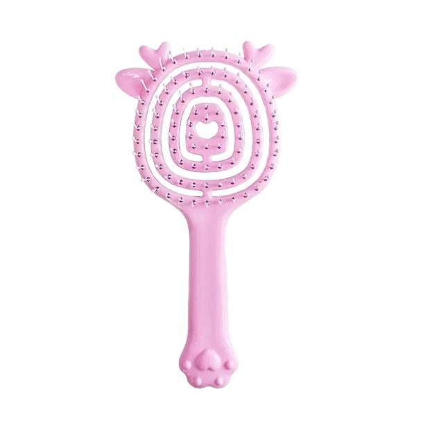 Портативная полая расческа для вьющихся волос - Милая и легкая для использования в женском общежитии