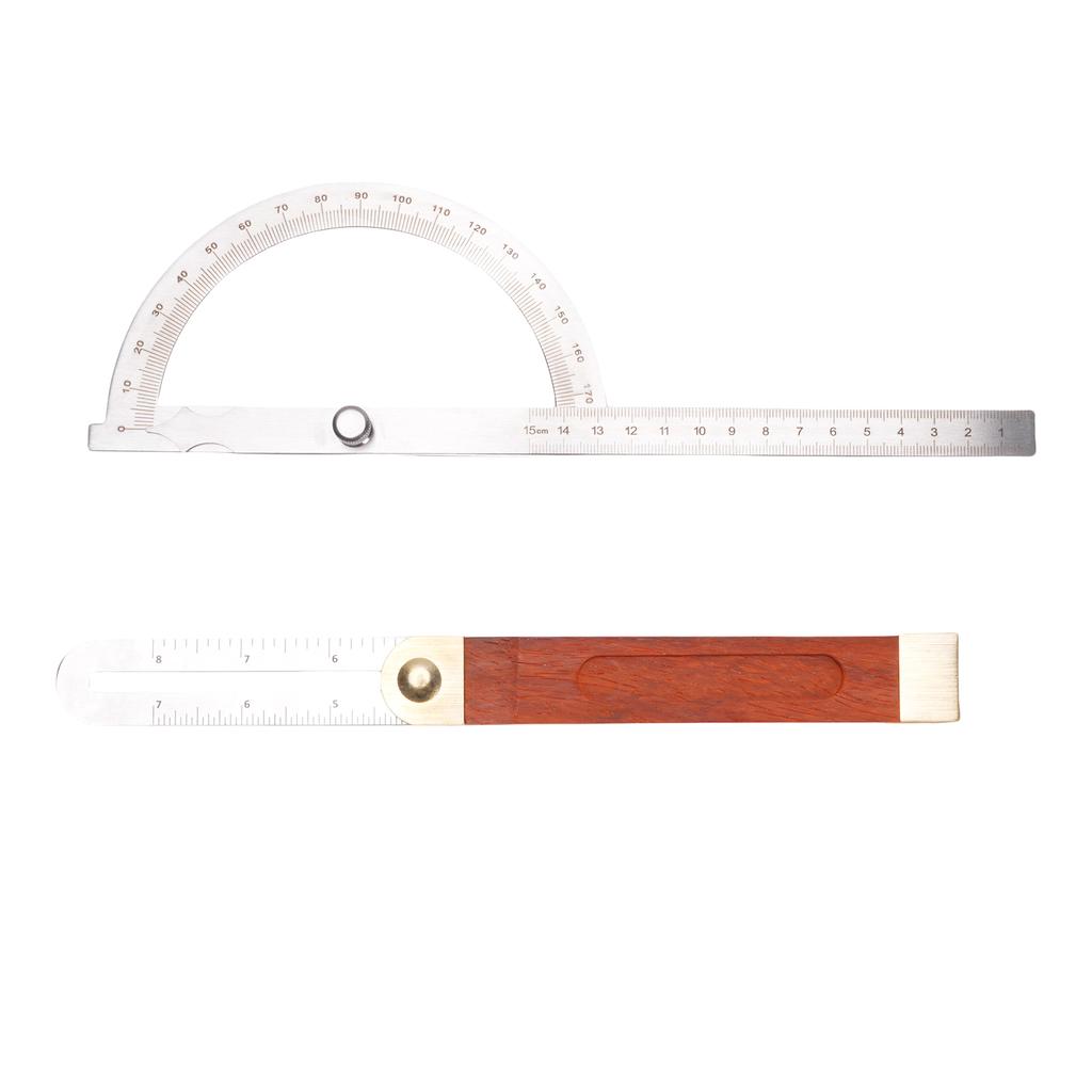 Набор угломеров-транспортиров из нержавеющей стали и латуни для дерева, регулируемый угловой транспортир, линейка T-образный скос