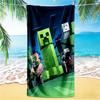 1pc Minecraft Pixel Characters Adventure beach towel,quick drying absorbent beach towel Y73049